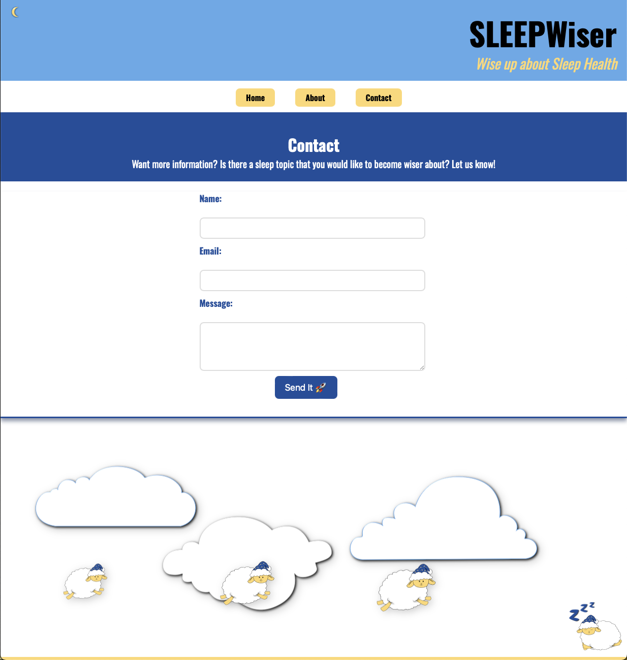 SLEEPWiser website screenshot