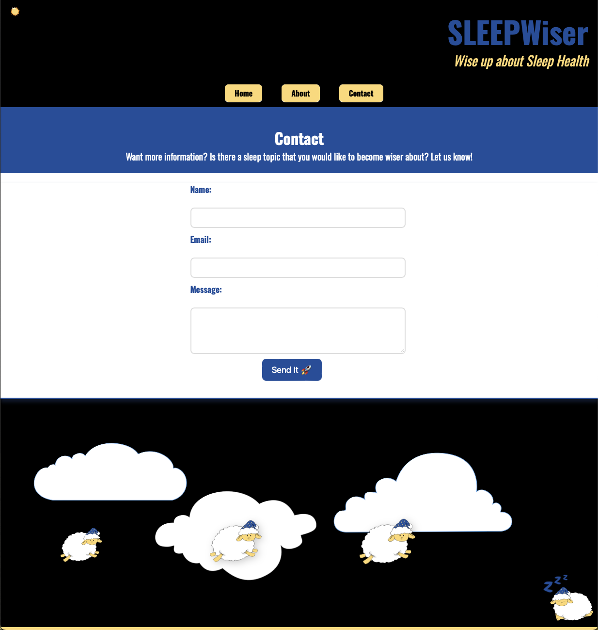 SLEEPWiser website screenshot