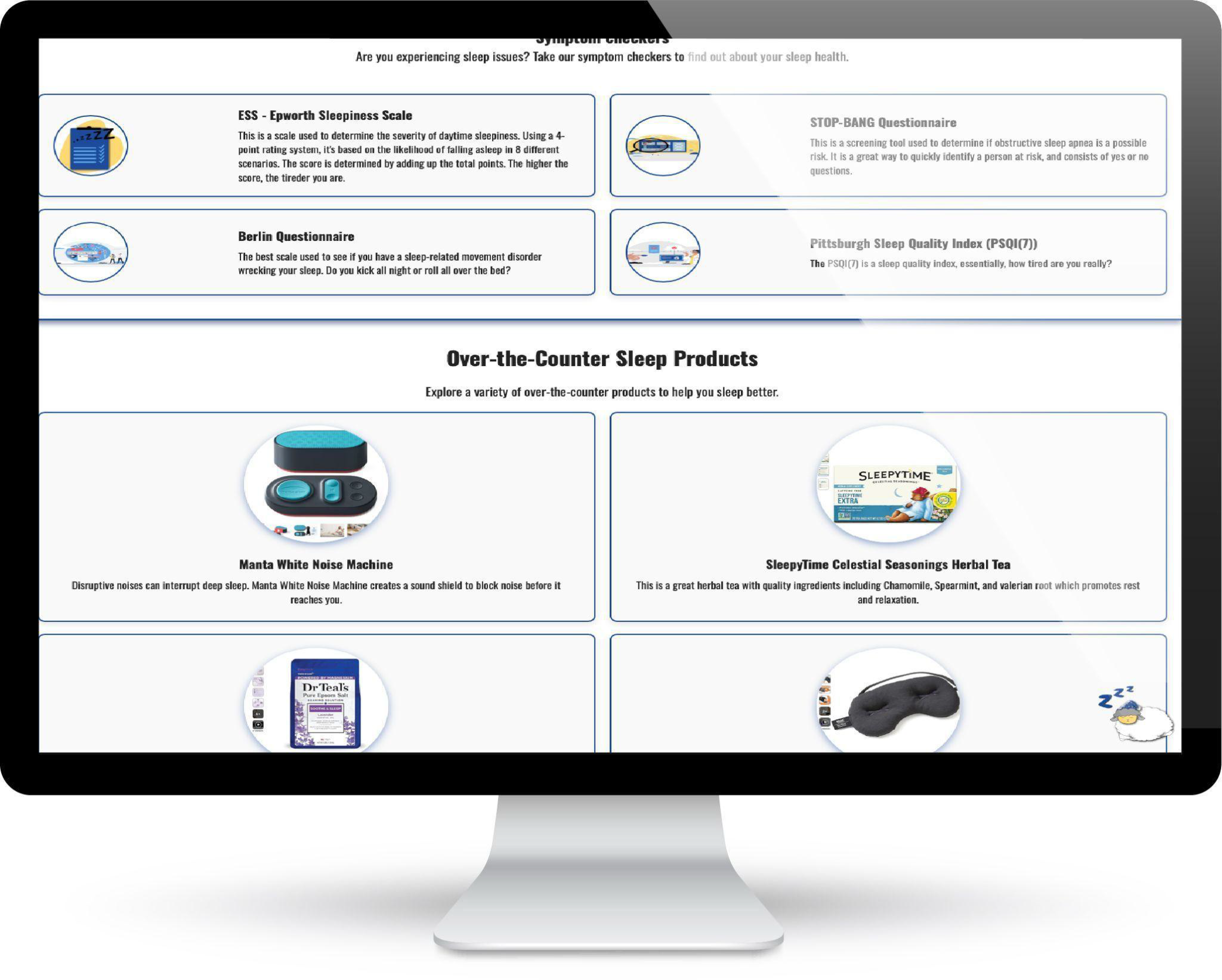 Image of the product page mockup