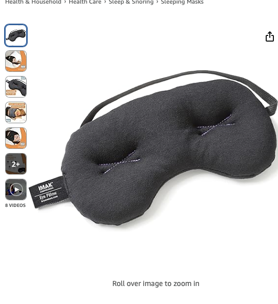 IMAK Compression Pain Relief Mask and Eye Pillow